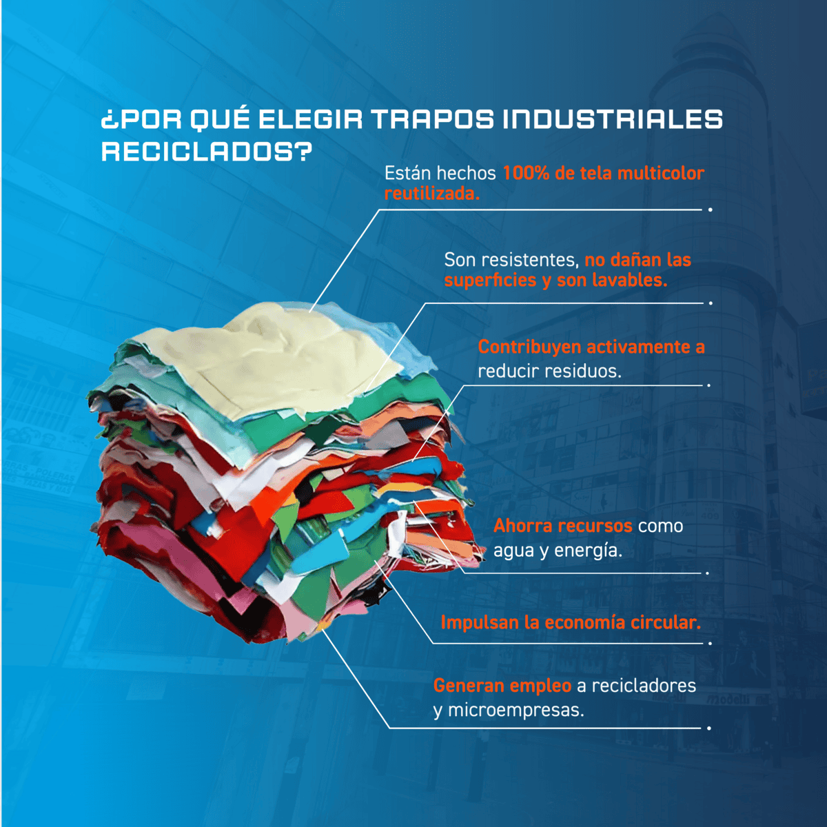 Trapos industriales – beneficios Trapos industriales - beneficios
